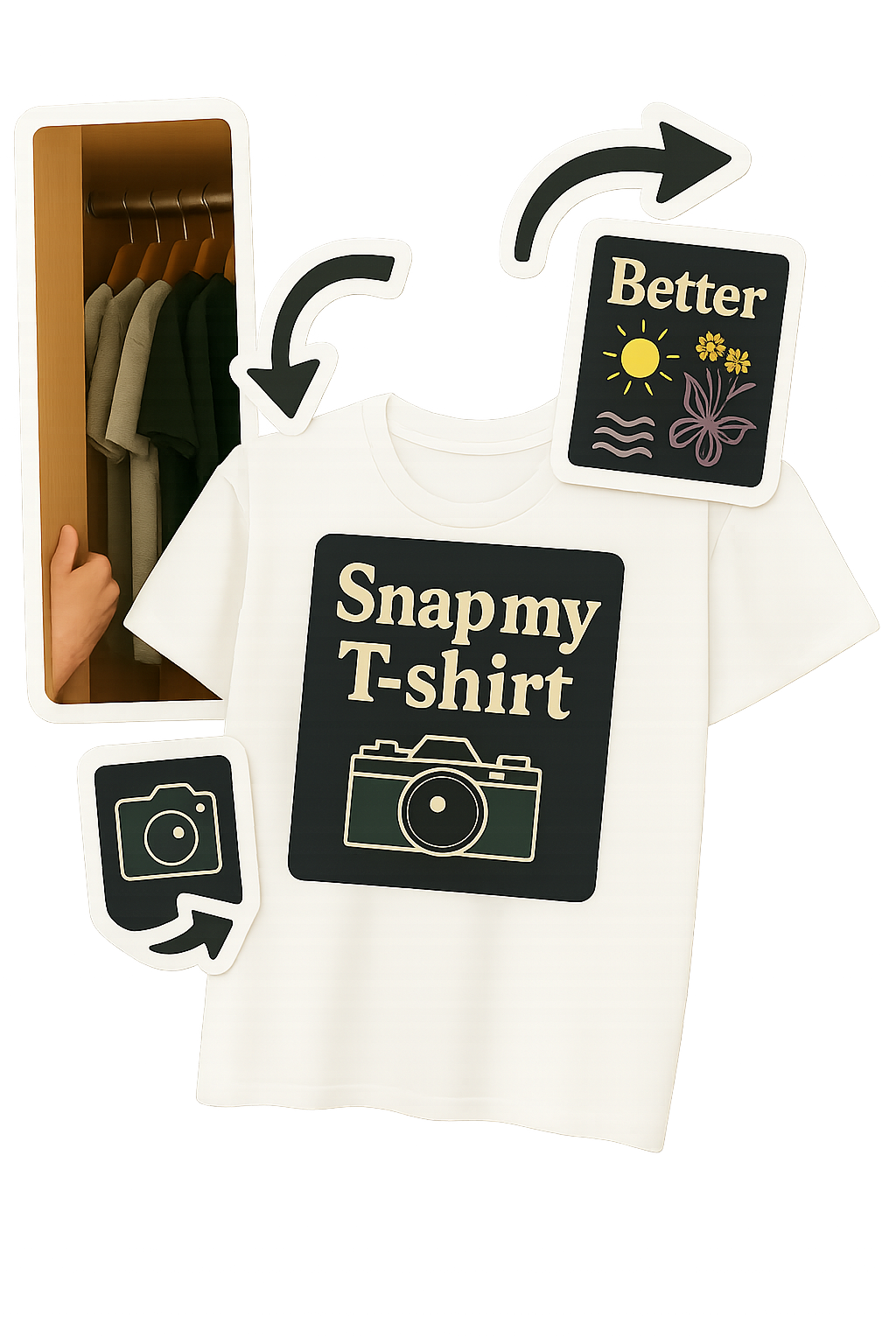 T-shirt design illustration